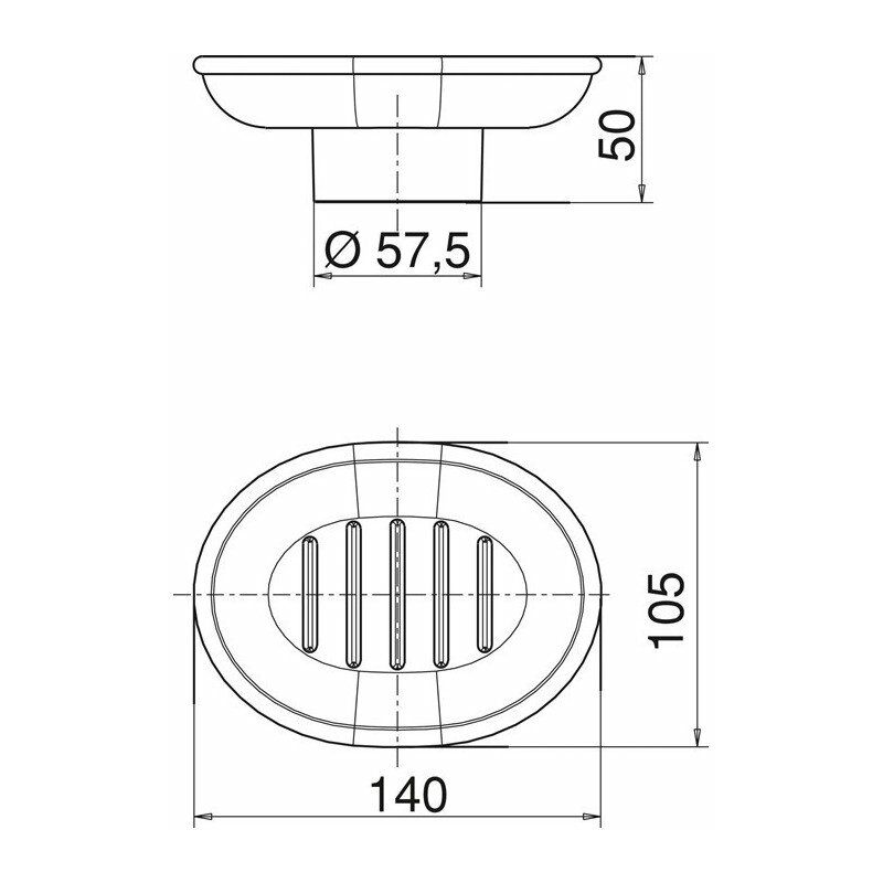 

Jabonera de recambio FARO para jabonera H2114 cristal ESTÁNDAR IDEAL