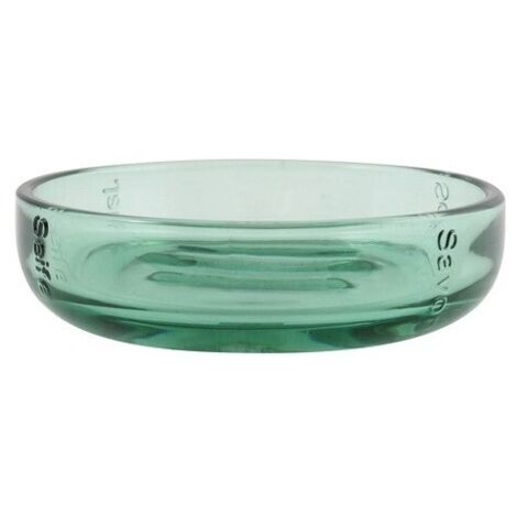 Jabonera de Vidrio DENVER Transparente Verde MSV