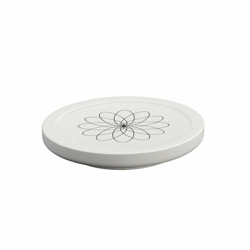 

Jabonera Encimera Pom d'or Equilibrium (13X13X2,2Cm) Blanco Mate-Platino