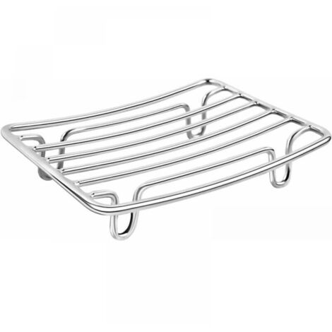 Jabonera/esponja de acero inoxidable con drenaje para ducha, bañera y fregadero de cocina.