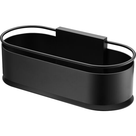 Jabonera frontal Anga negro mate - IMEX