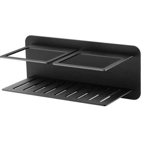 Jabonera frontal Iman negro mate - IMEX