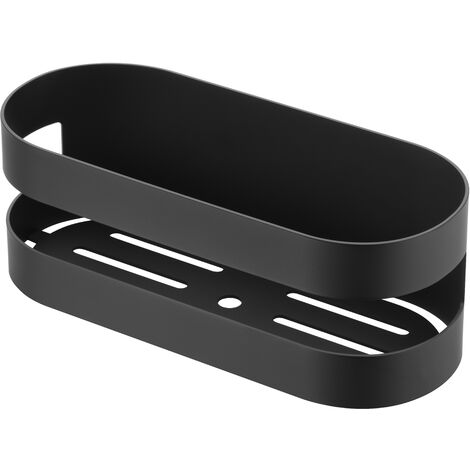 Jabonera frontal Nirmala negro mate - IMEX