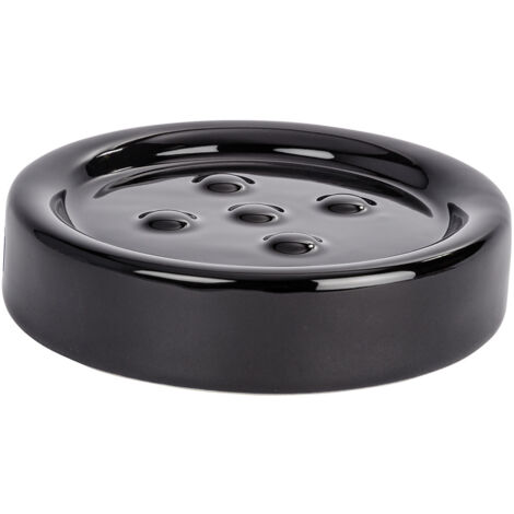 Jabonera gel Polaris negro Wenko