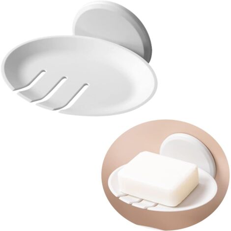Jabonera, jabonera - Jabonera de ducha autodrenante sin taladrar, jabonera con desagüe para baño y cocina