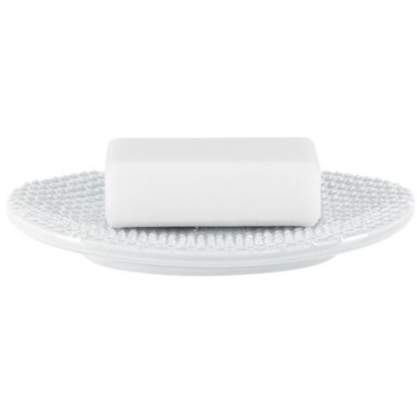 Jabonera Loza MERO Blanco Spirella