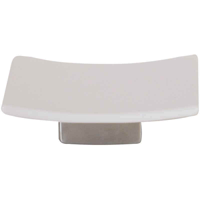 

Jabonera 'Luanda' de ceramica en color blanco 13 x 10 x 3 cm - MSV