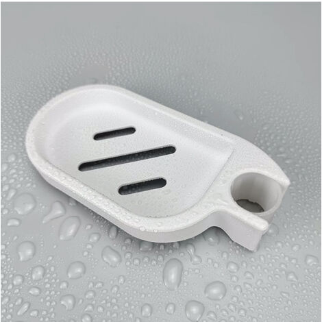 Jabonera para barra de ducha de 22 mm, soporte para jabón de ducha de plástico ABS, soporte para jabón de ducha