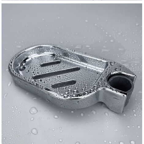 Jabonera para barra de ducha de 22 mm, soporte para jabón de ducha de plástico ABS, soporte para jabón de ducha