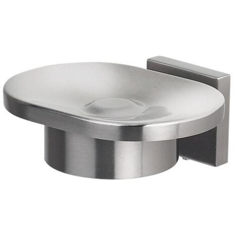 Jabonera para fijar Cromo acero inoxidable NYO Gris Spirella