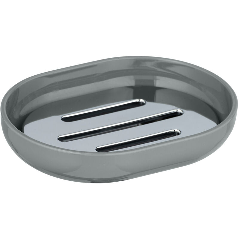 

Jabónera soporte de jabón accessoires baños bandeja Posa gris/cromo - Wenko