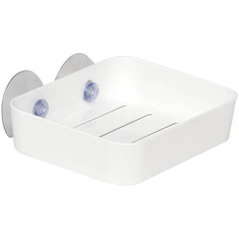 Jabonera ps sobre ventosas - blanco - Tendance