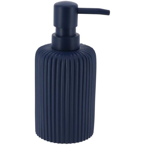 Jabonera redonda de poliresina 230 ml - azul marino - Tendance