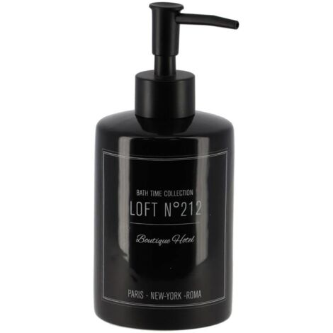 Jabonera redonda impresa dolomita 320 ml - neo retro negro - Tendance