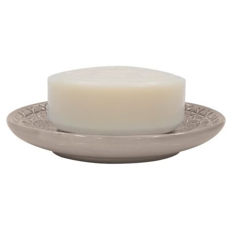 Jabonera RELIEF de Porcelana Beige Spirella