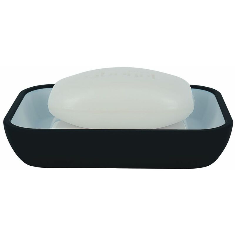 

Jabonera 'Cocco' de poliestirol en color negro 8,5 x 12 x 2,5 cm - Spirella