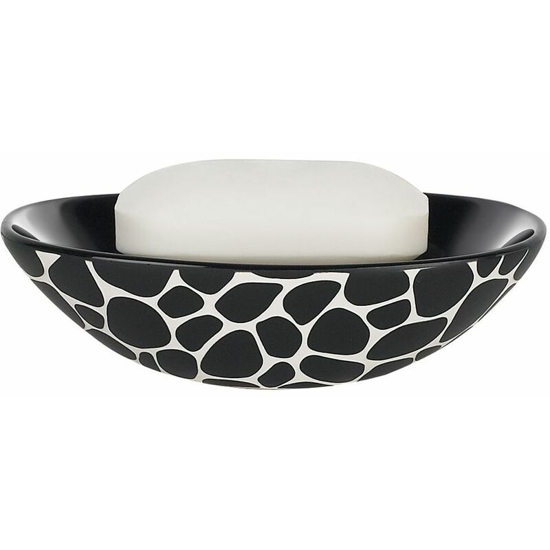 

Jabonera 'Darwin' de gres en color negro 4 x 14,5 x 10 cm - Spirella
