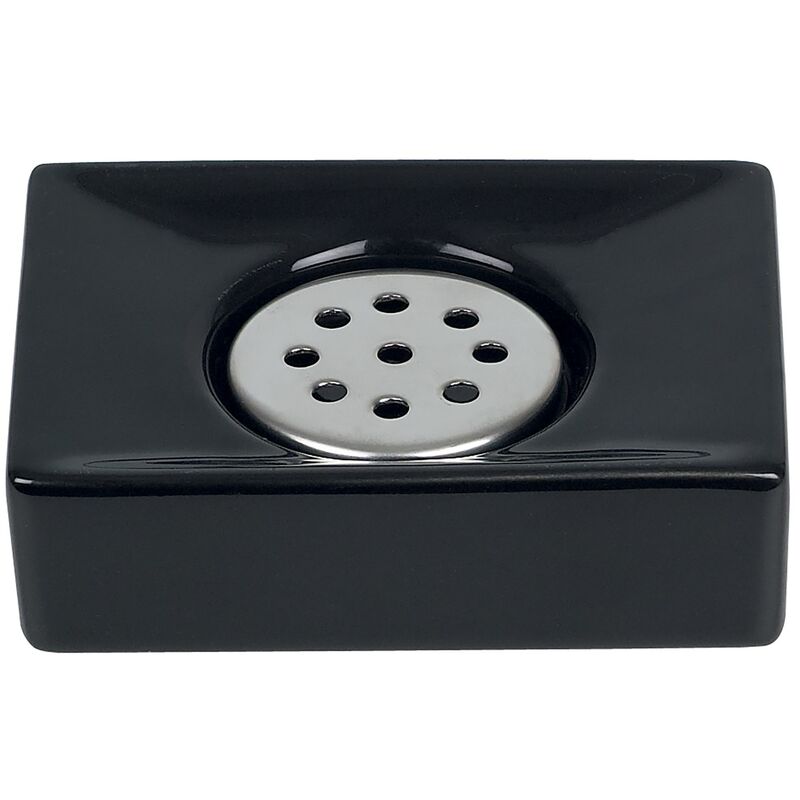 

Jabonera 'Quadro' de gres en color negro 3,5 x 11,0 x 8,0 cm - Spirella