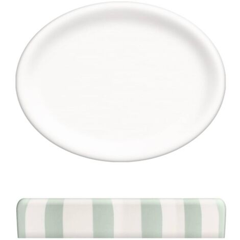 Jabonera strio rayas verde celadon h3cm - 5five