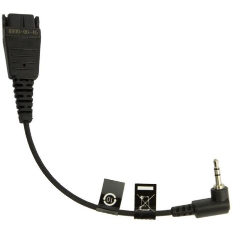 Jabra 8800-00-46 câble audio noir 0,15 m