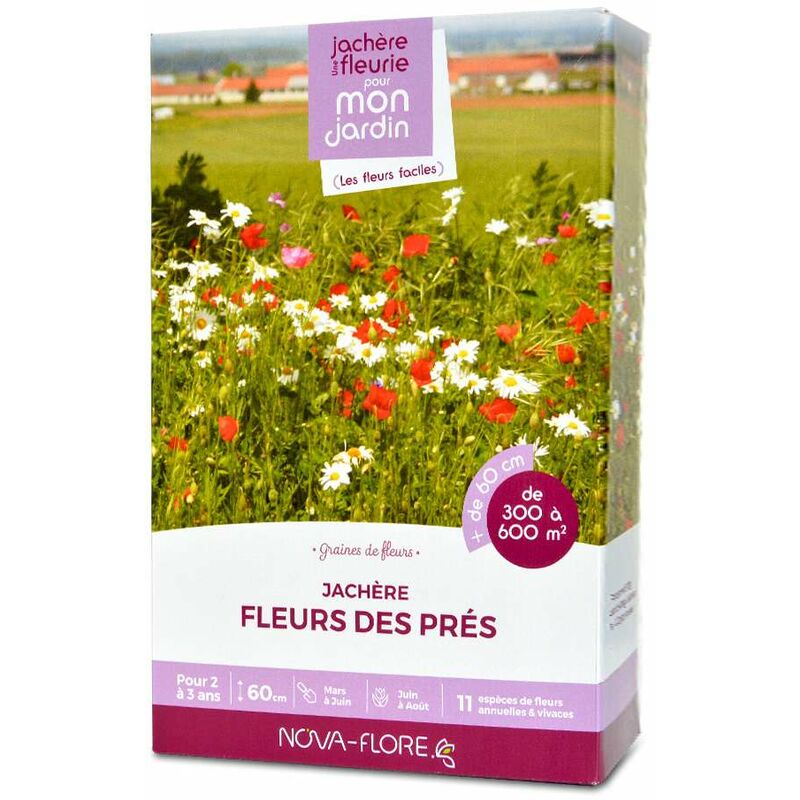 Agro Sens - Jachère fleurie sauvage, mélange de fleurs des prés. 300 à 600 m²