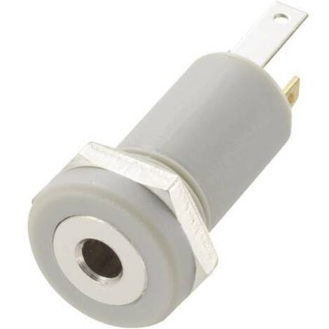 Jack 2.5 mm embase femelle, verticale TRU COMPONENTS 1572253 Nombre de pôles: 4 stéréo gris 1 pc(s)