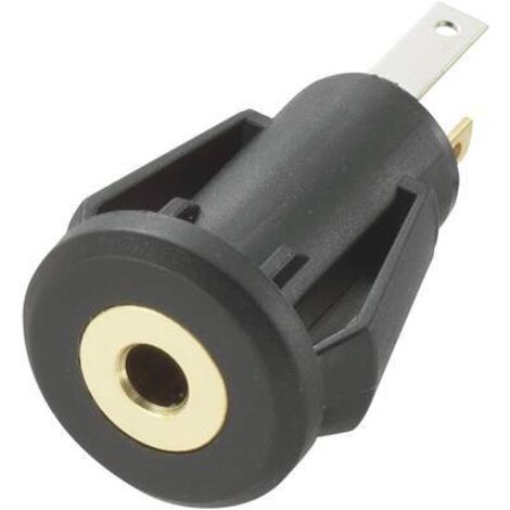 Jack 2.5 mm embase femelle, verticale TRU COMPONENTS 716853 Nombre de pôles: 3 stéréo noir 1 pc(s) S847031