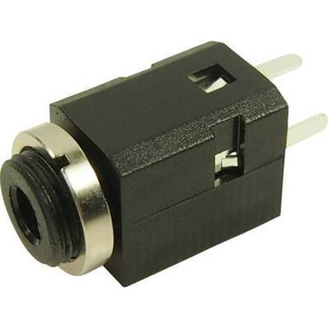 Jack 3.5 mm embase femelle Cliff FC681375V Nombre de pôles: 3 stéréo noir 1 pc(s) W911821
