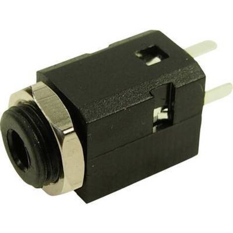 Jack 3.5 mm embase femelle Cliff FC681375VH Nombre de pôles: 3 stéréo noir 1 pc(s) W911811