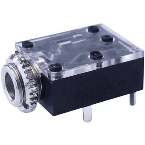 Jack 3.5 mm embase femelle horizontale Cliff FT6320 Nombre de pôles: 3 stéréo noir 1 pc(s) D73615