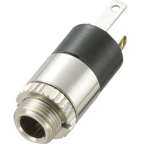 Jack 3.5 mm embase femelle, verticale TRU COMPONENTS 718600 Nombre de pôles: 3 stéréo argent 1 pc(s) S849711