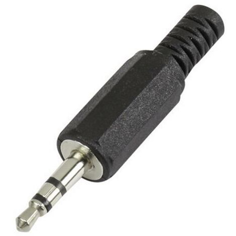 Jack 3.5 mm mâle, droit TRU COMPONENTS 595194 Nombre de pôles: 3 stéréo noir 1 pc(s) S842631