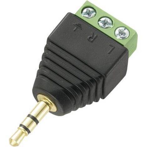 JACK 3.5 MM MÂLE, DROIT TRU COMPONENTS LT-PJ-3.5 737635 NOMBRE DE PÔLES (NUM): 3 STÉRÉO NOIR 1 PC(S)