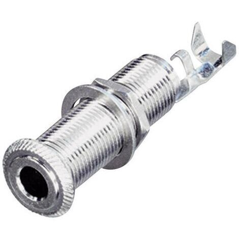Jack 6.35 mm embase femelle horizontale Rean AV NYS2203 Nombre de pôles: 3 stéréo argent 1 pc(s) D22081