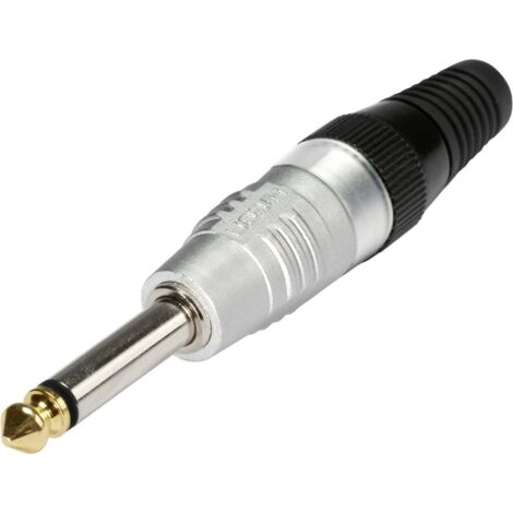 Jack 6.35 mm mâle, droit Hicon HI-J63M Nombre de pôles: 2 mono argent 1 pc(s) W70205
