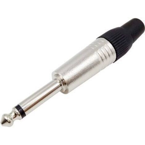 Jack 6.35 mm mâle, droit TRU COMPONENTS 1408824 Nombre de pôles: 2 mono argent 1 pc(s) S809691