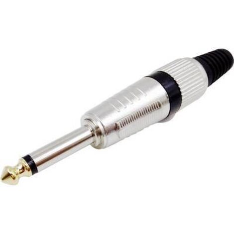 Jack 6.35 mm mâle, droit TRU COMPONENTS 1408826 Nombre de pôles: 2 mono argent 1 pc(s) S836191