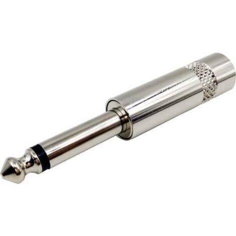 Jack 6.35 mm mâle, droit TRU COMPONENTS 1408828 Nombre de pôles: 2 mono argent 1 pc(s) S814891
