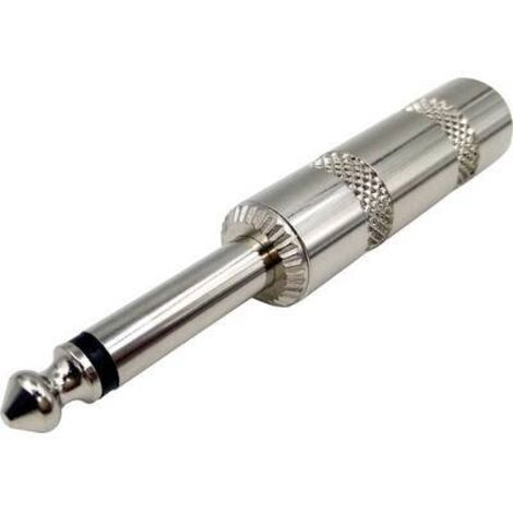 Jack 6.35 mm mâle, droit TRU COMPONENTS 1409063 Nombre de pôles: 2 mono argent 1 pc(s) S809021