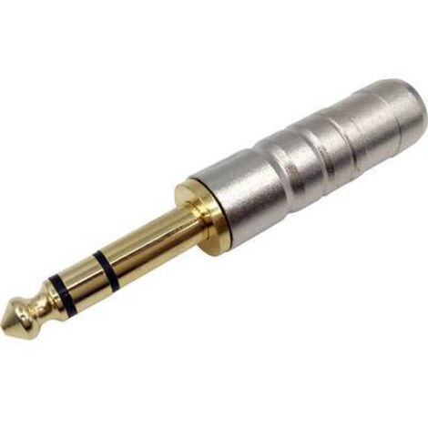 Jack 6.35 mm mâle, droit TRU COMPONENTS 1409075 Nombre de pôles: 3 stéréo argent 1 pc(s) S473221