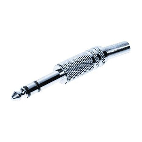 JACK 6.35 MM MÂLE, DROIT TRU COMPONENTS 1559779 NOMBRE DE PÔLES (NUM): 3 STÉRÉO ARGENT 1 PC(S)