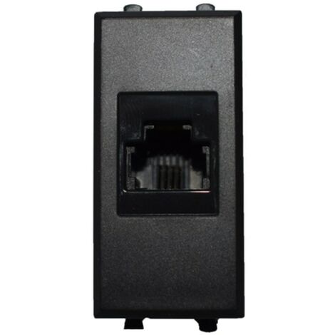 Jack Ave Tekla RJ11 couleur noir 1 module 445024