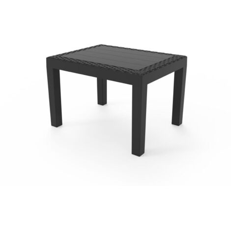 Jack Beistelltisch Kunststoff Rechteck 59x46x40cm Garten Außen Lounge Balkon