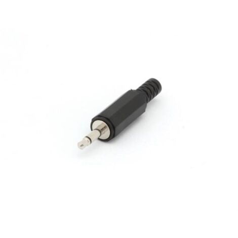 JACK MACHO 3.5mm MONO PLÁSTICO NEGRO