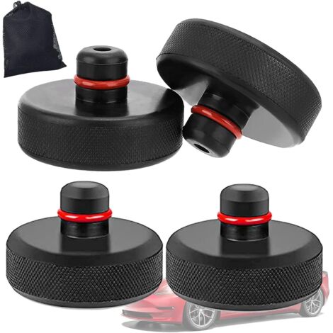 Jack Pad Bloc pour Tesla Model 3/S/X/Y, Coussinet de Levage 4 Support de Cric Tesla Tampon Coussin, Cale Universelle et Résistant Protéger Bas de Caisse de Voiture