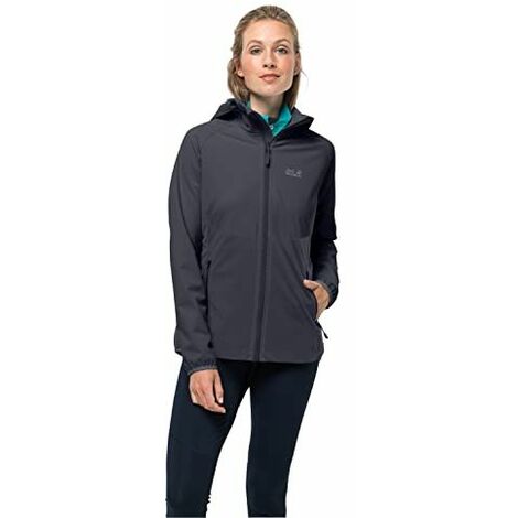 Jack Wolfskin Go Hike Softshell W Veste, Graphite, XL Femme