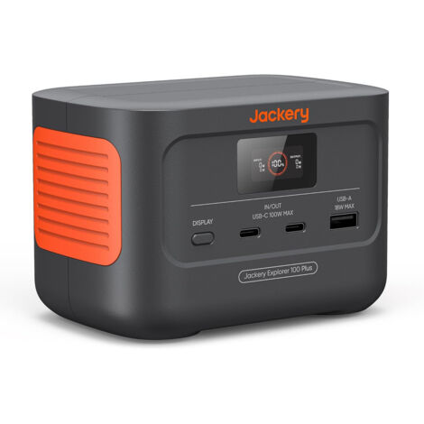 Jackery – Batterie externe 31 Ah LiFePO 4 – 128W – 3 ports de charge – Pour appareils mobiles et ordinateurs – Poids 965g – Charge rapide USB-C