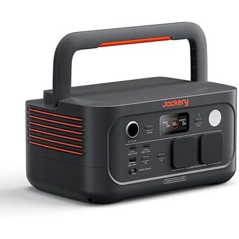 Jackery Explorer 500 V2 Tragbare Powerstation, 512Wh Solargenerator 230V/500W (Spitze 1000W) mit Schnellladung, LiFePO4 Akku 6000 Zyklen, Solargenerator für Camping, Wohnmobil, Notfälle, Reisen
