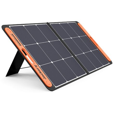 Jackery Faltbares Solarpanel SolarSaga 100 - Solarmodul für Explorer 240/500/1000 Tragbare Powerstation - Solarladegerät mit 2 x USB-Anschluss -100W Outdoor Solargenerator für Camping und Garten