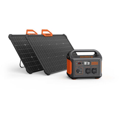 Jackery Solargenerator 1000, 1002WH Tragbare Powerstation mit 2 SolarSaga  80W Solarpanels, 2230V 1000W AC Steckdose mobile Stromversorgung für  Wohnmobil Outdoor, Heimwerken und als Notstromaggregat